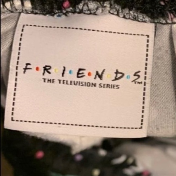 NWT Women's Friends Pajama Pants W/ Tie 2xl sizes Sleep Joggers - Picture 2 of 4